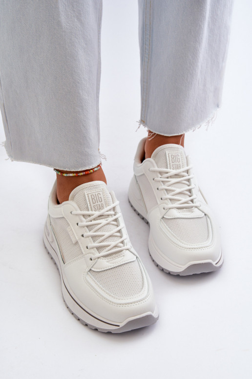 Sneakers modelio batai Moteriškas Big Star NN274A089 baltos spalvos