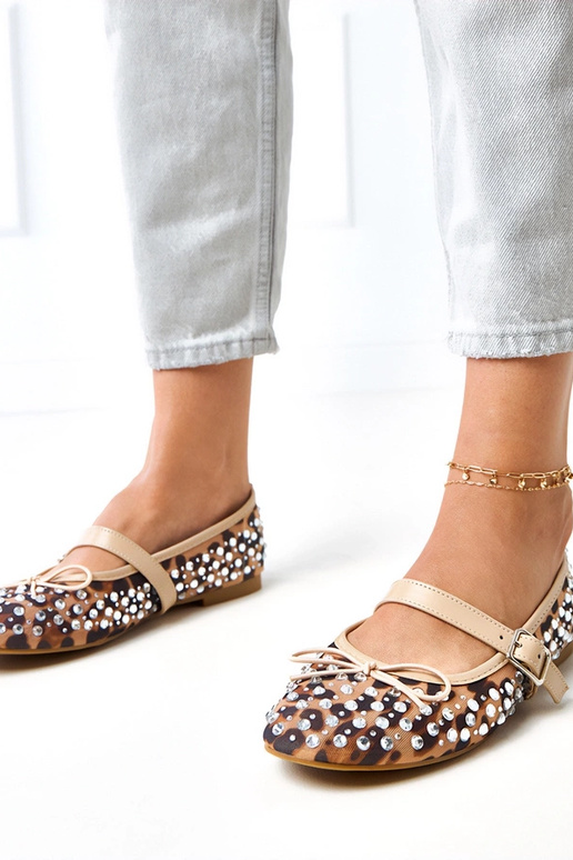 Leopardo rašto tinklinės balerinos su...