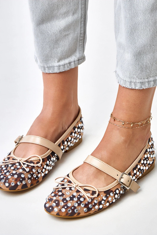 Leopardo rašto tinklinės balerinos su...