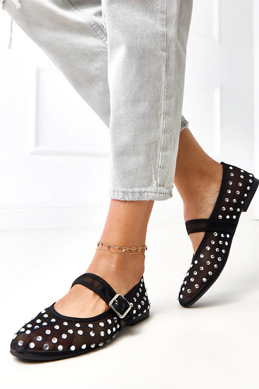 Juodos tinklinės balerinos su...