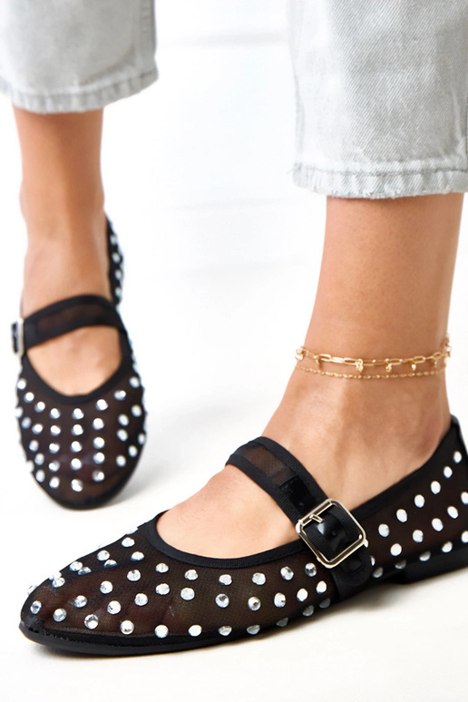 Juodos tinklinės balerinos su...