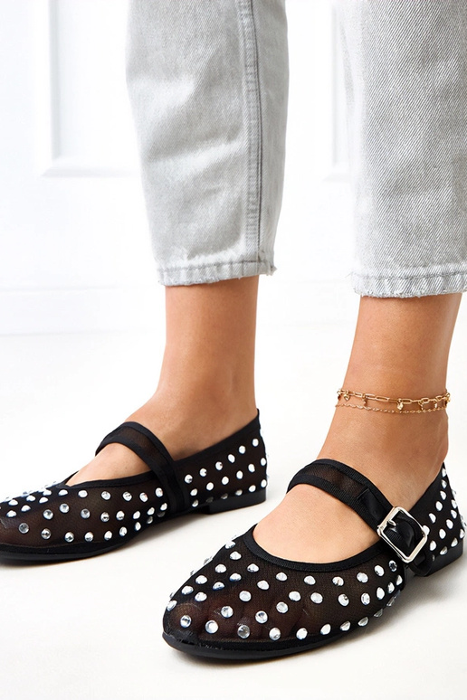 Juodos tinklinės balerinos su...