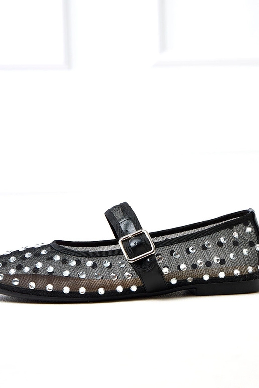 Juodos tinklinės balerinos su...