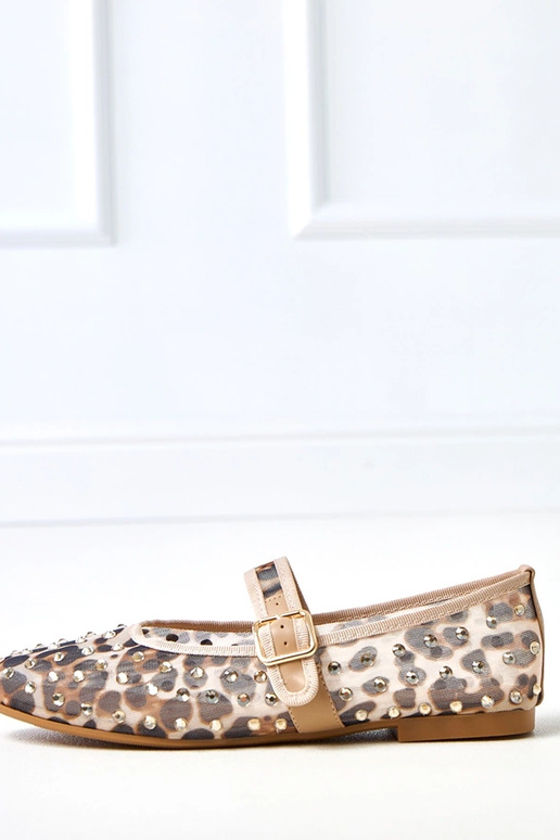 Leopardo rašto tinklinės balerinos su...