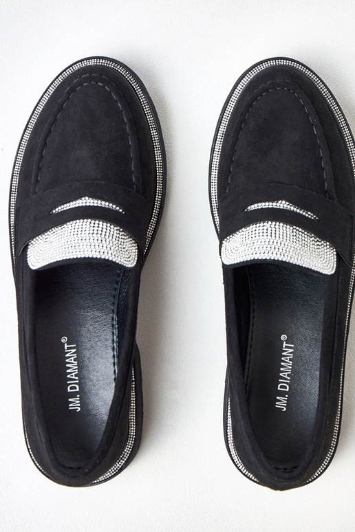 Juodi dirbtinio zomšo mokasinai...