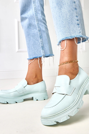 Mėlyni moteriški mokasinai... 2