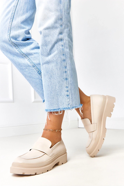 Smėliniai mokasinai iš dirbtinės odos...