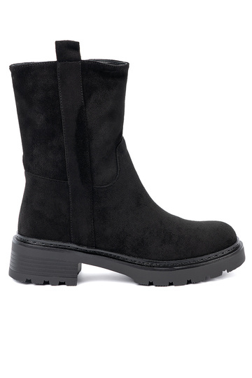 juodos spalvos batai ant storo pado z choleĮką prie kulkšnies 2