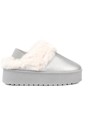 sidabro spalvos sniego batai su kailiuku i platformą 2