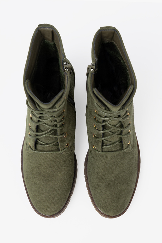 žalios spalvos moteriški batai suvarstytas žalios spalvos moteriški batai suvarstytas