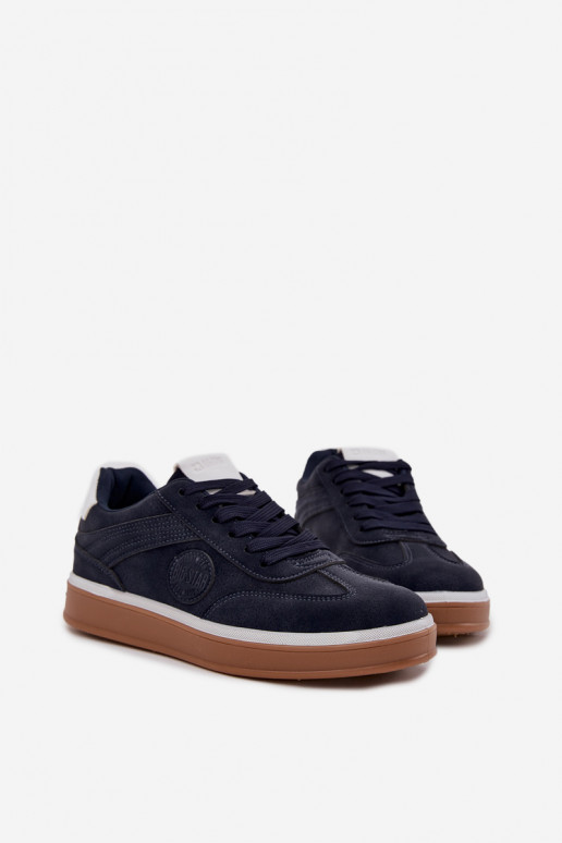 Sneakers modelio batai Vyriški Žemas Big Star SS174021 HI-POLY SYSTEM tamsiai mėlynos spalvos