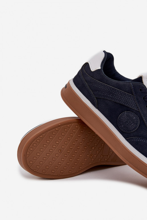 Sneakers modelio batai Vyriški Žemas Big Star SS174021 HI-POLY SYSTEM tamsiai mėlynos spalvos