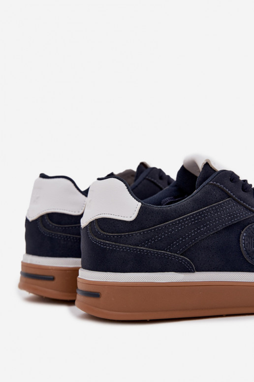 Sneakers modelio batai Vyriški Žemas Big Star SS174021 HI-POLY SYSTEM tamsiai mėlynos spalvos