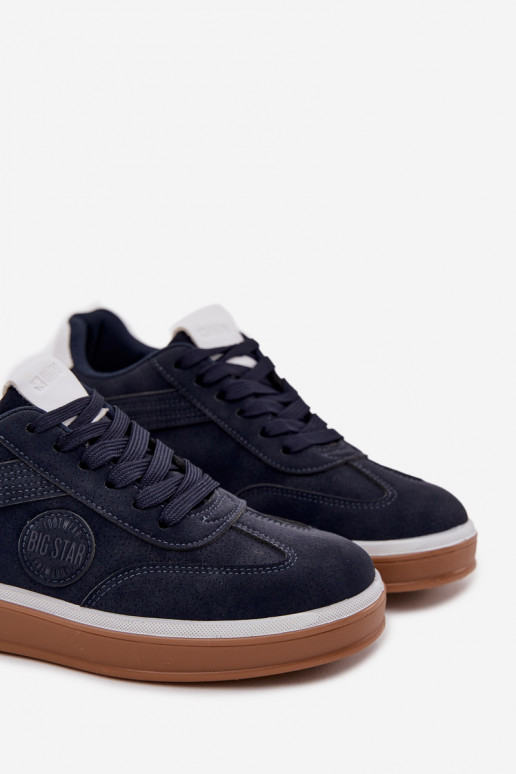 Sneakers modelio batai Vyriški Žemas Big Star SS174021 HI-POLY SYSTEM tamsiai mėlynos spalvos