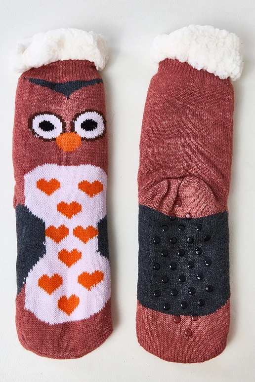 Rožinės kojinės su pelėda Lotis