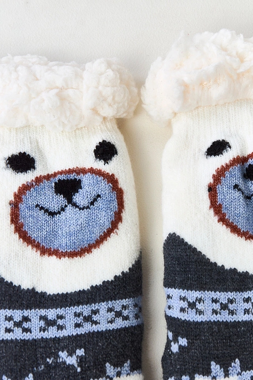 Grafito spalvos kojinės su kailiuku...