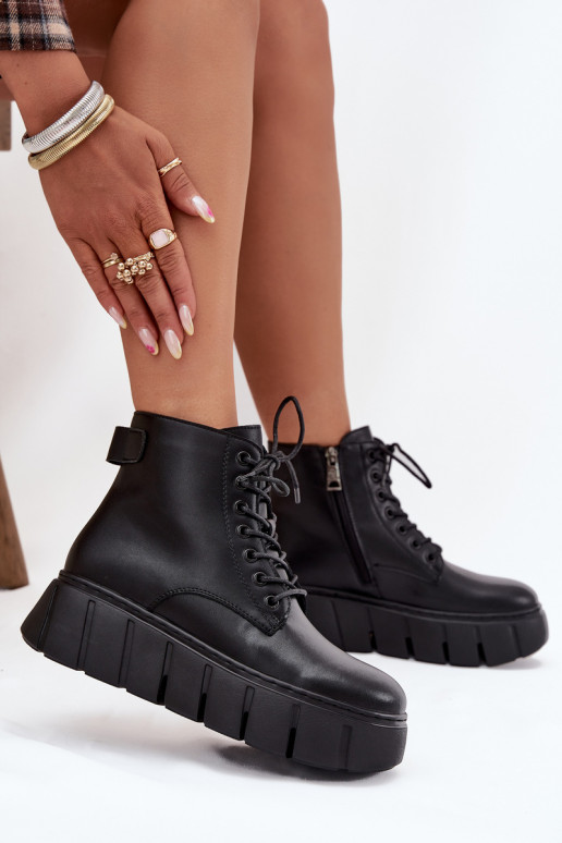 Oda pašiltinti Moteriški aulinukai su platforma Vinceza 66803 juodos spalvos Oda pašiltinti Moteriški aulinukai su platforma Vinceza 66803 juodos spalvos