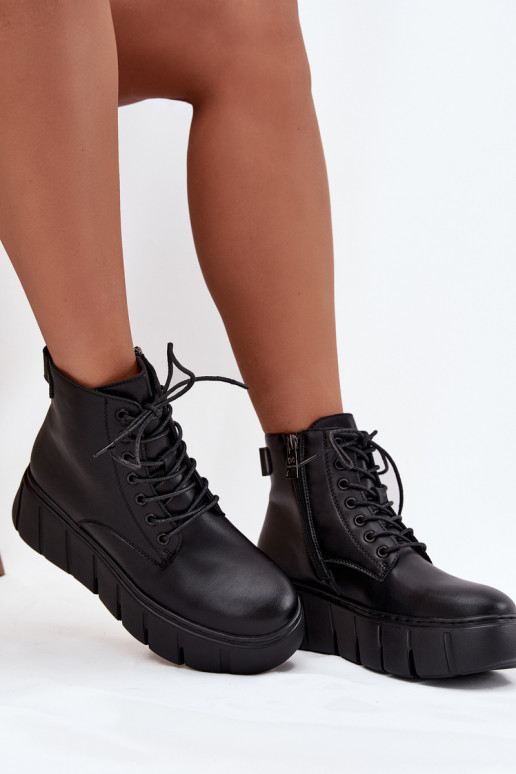 Oda pašiltinti Moteriški aulinukai su platforma Vinceza 66803 juodos spalvos Oda pašiltinti Moteriški aulinukai su platforma Vinceza 66803 juodos spalvos