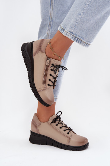 Oda batai Moteriškas Ant platformos Vinceza 39964 smėlio spalvos