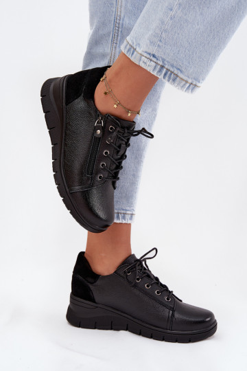 Oda batai Moteriškas Ant platformos Vinceza 39964 juodos spalvos