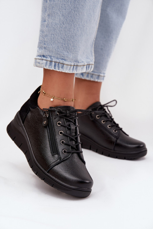 Oda batai Moteriškas Ant platformos Vinceza 39964 juodos spalvos Oda batai Moteriškas Ant platformos Vinceza 39964 juodos spalvos