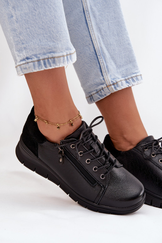 Oda batai Moteriškas Ant platformos Vinceza 39964 juodos spalvos Oda batai Moteriškas Ant platformos Vinceza 39964 juodos spalvos