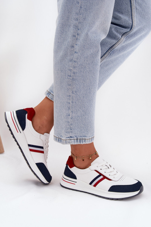 sportiniai bateliai Oda Moteriškas Baltos-tamsiai mėlynos spalvos Lorvessa