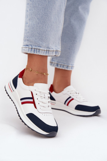 sportiniai bateliai Oda Moteriškas Baltos-tamsiai mėlynos spalvos Lorvessa 2