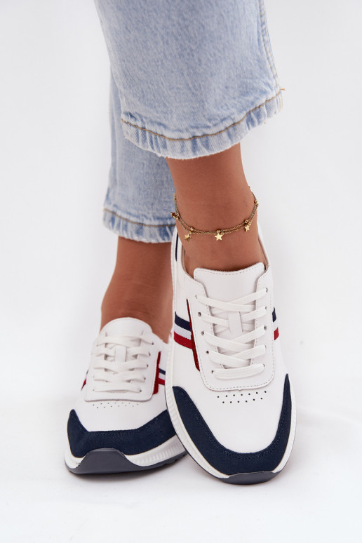 sportiniai bateliai Oda Moteriškas Baltos-tamsiai mėlynos spalvos Lorvessa