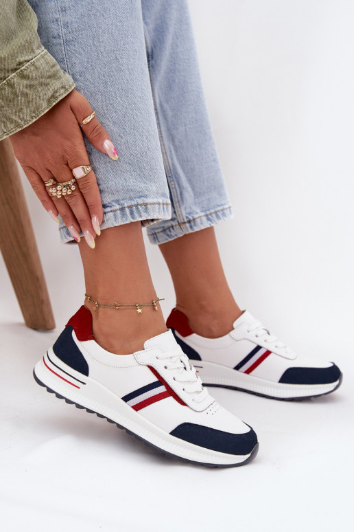 sportiniai bateliai Oda Moteriškas Baltos-tamsiai mėlynos spalvos Lorvessa