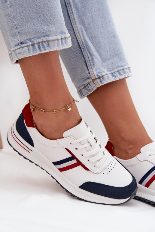 sportiniai bateliai Oda Moteriškas Baltos-tamsiai mėlynos spalvos Lorvessa