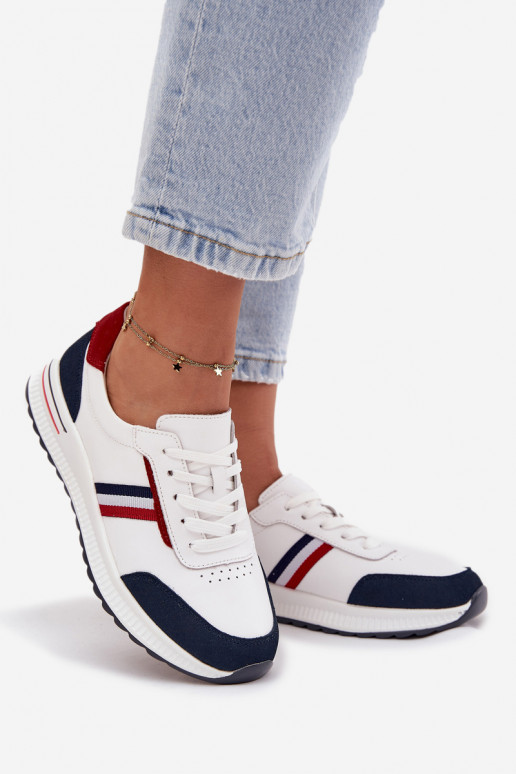 sportiniai bateliai Oda Moteriškas Baltos-tamsiai mėlynos spalvos Lorvessa