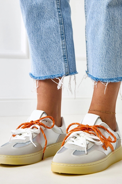 Sidabriniai sportbačiai su platforma...