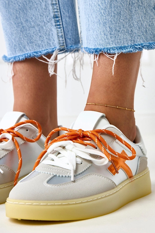 Sidabriniai sportbačiai su platforma...