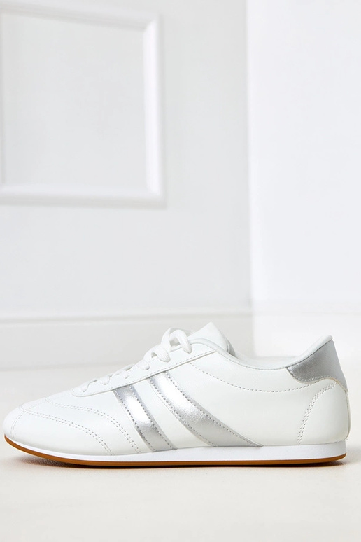 Balti teniso tipo sportbačiai su... Balti teniso tipo sportbačiai su...