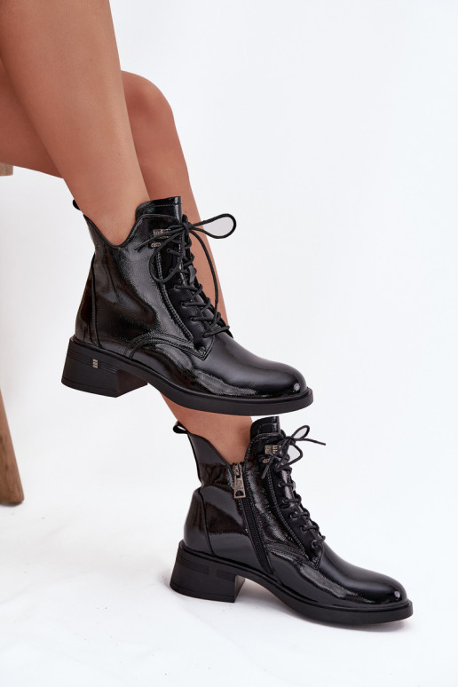 su lako efektu pašiltinti Moteriški aulinukai Klocke Vinceza 58602 juodos spalvos