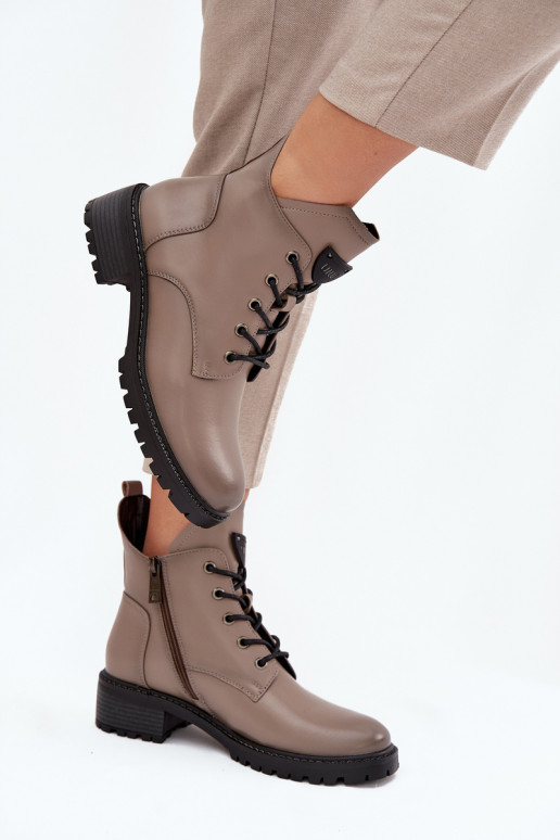 pašiltinti Moteriški aulinukai Klocke Vinceza 58609 pilkos spalvos