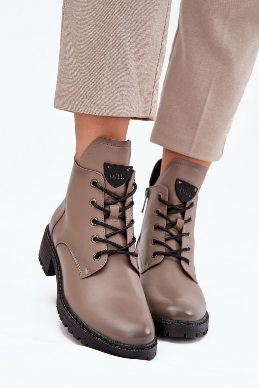 pašiltinti Moteriški aulinukai Klocke Vinceza 58609 pilkos spalvos