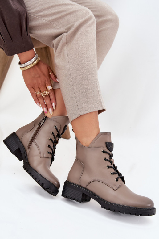 pašiltinti Moteriški aulinukai Klocke Vinceza 58609 pilkos spalvos