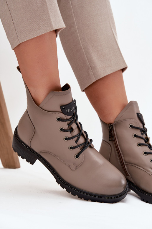 pašiltinti Moteriški aulinukai Klocke Vinceza 58609 pilkos spalvos