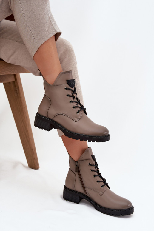 pašiltinti Moteriški aulinukai Klocke Vinceza 58609 pilkos spalvos