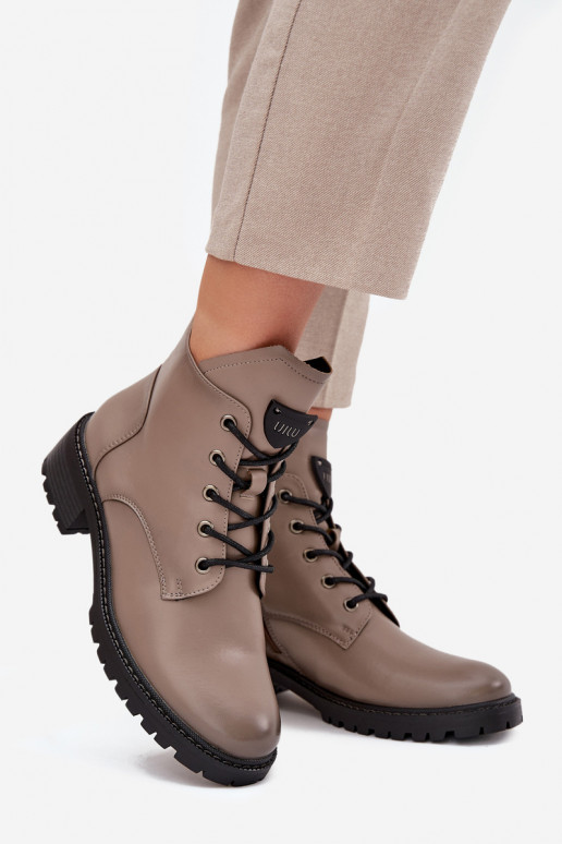 pašiltinti Moteriški aulinukai Klocke Vinceza 58609 pilkos spalvos