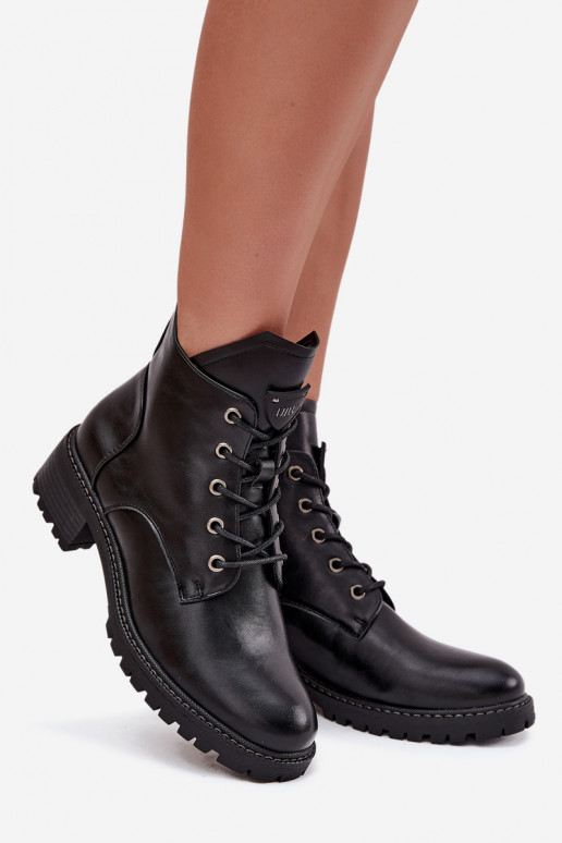 pašiltinti Moteriški aulinukai Klocke Vinceza 58609 juodos spalvos