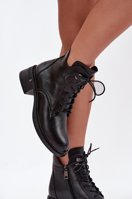 pašiltinti Moteriški aulinukai Klocke Vinceza 58602 juodos spalvos