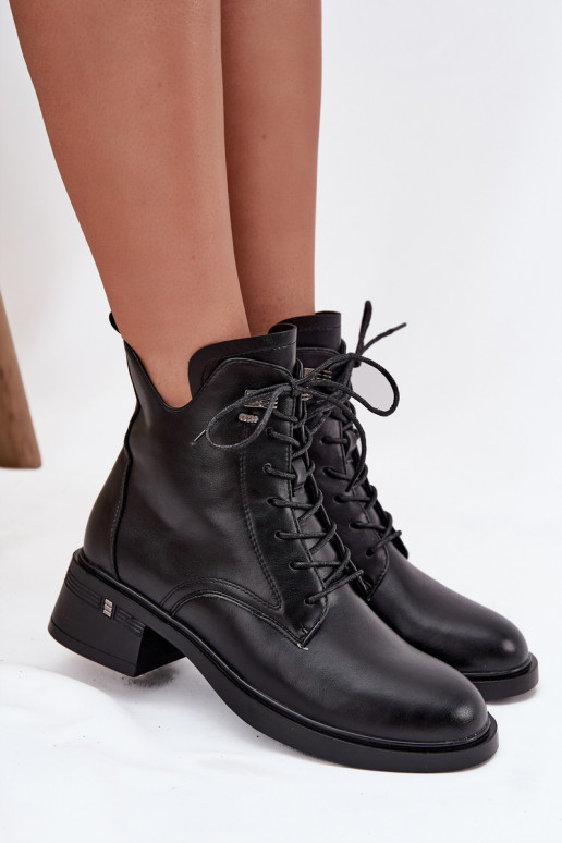 pašiltinti Moteriški aulinukai Klocke Vinceza 58602 juodos spalvos