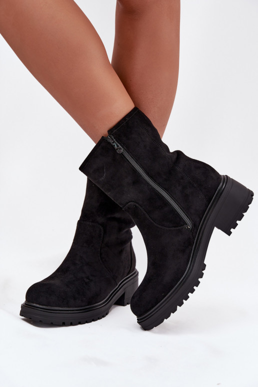 pašiltinti Moteriški aulinukai Ant žemo kulno juodos spalvos Mirellea pašiltinti Moteriški aulinukai Ant žemo kulno juodos spalvos Mirellea