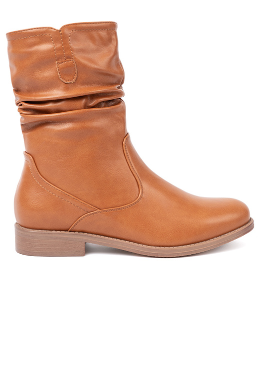 KomfortoĮe batai karmeloĮe z marszczeniami