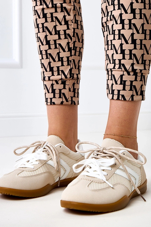 Smėlio spalvos tinklinio audinio...