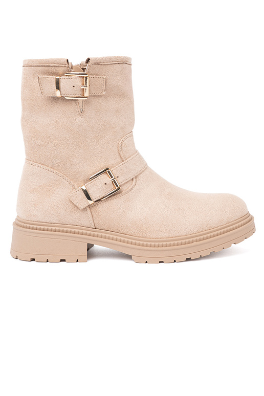 Stilingas jsnosmėlio spalvos batai su dekoratyvinėmis sagtimis