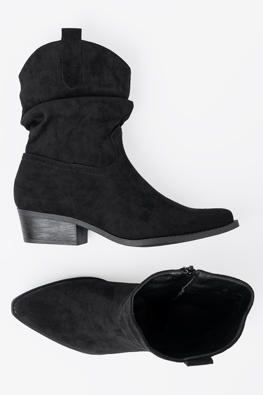 juodos spalvos moteriški batai o klasycznym kroju